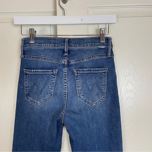 MOTHER The Dazzler Ankle Step Fray Jeans Walking On Coals Wash - Picture 7 of 11